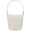 Image de DUDU Sac d'épaule avec bandoulière matelassée en Cuir Nappa pour Femme, Petit Sac avec Fermeture éclair, Design élégant Perla