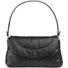 Image de DUDU Sac Femme en Cuir Souple, Sac d'épaule matelassé, Sac à Main Matelassé avec Bandoulière Amovible et Rabat Rose Noir