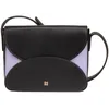 Image de DUDU Borsa a Tracolla Donna in Pelle Con Patta Modello Envelope - Borsetta Piccola Élégant e Versatile Con Tracolla Regolabile, Borsa Perfetta per Ogni Occasione Black_Lavender, Noir/lavande, 21,00