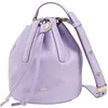 Image de DUDU Piccola Borsa a Secchiello da Donna in Vera Pelle con Tracolla Regolabile e Chiusura a Coulisse - Borsa a Tracolla Elegante e Compatta con Cordoncino, Perfetta per l'Uso Quotidiano Provence lilac