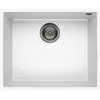 Image de ELLECI LKQ10596BSO QUADRA 105 BSO Évier de Cuisine Suspendu en KERATEK, Blanc
