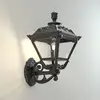 Image de Fumagalli Lanterne murale Golia noire, transparent 2 700 K