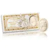 Image de Dame des fleurs, savons ovales sculptés avec camée, parfum rafraîchissant de floral, Savon de Fiorentino italienne, 3 x 125 gr