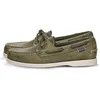 Image de Sebago Homme Docksides Portland Crazy H Mokassins, Vert Green Military 909, 39 EU