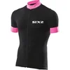 Image de SIXS - BIKE3 STRIPES - MAILLOT POUR CYCLISTE MANCHE COURTE AVEC ZIP - Rose -