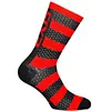 Image de SIXS Chaussettes Luxury Mérinos, Noir/Rouge, Taille 35 38