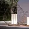 Image de Karman Cell - lampe de sol cage, bronze, Ø84 cm