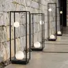 Image de Karman Abachina lampadaire LED IP65 70cm noir