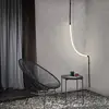 Image de Karman Leda Floor suspension LED à 1 lampe noire