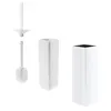 Image de INDA - Porte-brosse murale My Way en acier blanc mat