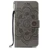 Image de Coque pour Galaxy A6+ (A6 Plus) Prime PU Cuir Flip Folio Housse Étui Cover Case Wallet Portefeuille Support Dragonne Fermeture Magnétique pour Samsung Galaxy A6+ 2018 - JEEB010133 Gris