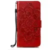 Image de Coque pour Galaxy A9 2018 Prime PU Cuir Flip Folio Housse Étui Cover Case Wallet Portefeuille Support Dragonne Fermeture Magnétique pour Samsung Galaxy A9 2018/A920F - JEEB010164 Rouge