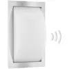 Image de LCD Applique d'extérieur Ivett E27 en acier inoxydable avec détecteur de mouvement