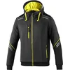 Image de sparco Sweat à Capuche Marque modèle Sweat avec Fermeture éclair et Capuche TW Taille XXL Gris/Jaune Fluo
