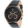 Image de Maserati Montre pour Homme, Collection Traguardo, Mouvement à Quartz, chronographe, en Acier et Cuir - R8871612025