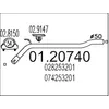 Image de MTS 01.20740 Tuyau d'échappement Avant