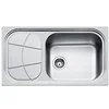 Image de Foster 1561202 Évier en acier inoxydable 1 bac 19,5 cm 8,9 cm 860 mm 500 mm