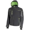 Image de U-Power Space, Veste Softshell, avec Capuche Amovible, Grandes Poches, Fermeture Éclair Intégrale, Coupe-Vent, Imperméable, Tissu Durable, Confortable, Vêtements d'extérieur (ASPHALT GREY GREEN L)