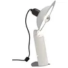 Image de FLAT TABLE LAMP LED BIG ATTACK E27 WARM LIGHT 2700K IN ABS COLOR WHITE HOLLOW 1.5 METERS 8971