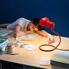 Image de Lampe à poser LED Stilnovo Minitopo, rouge spécial