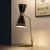 Image de lampe de table Stilnovo Megafono, noire, hauteur 62 cm, métal