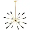 Image de Suspension LED Stilnovo Sputnik, dorée/noire