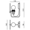 Image de Applique murale LED Stilnovo Bugia, à 1 lampe, blanche