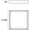 Image de Linea Light Plafonnier LED Tara Q, 40 x 40 cm, noir, 3.000 K, aluminium