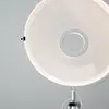 Image de Lampadaire LED Stilnovo Demi Moon, blanc, hauteur 196 cm