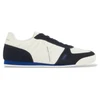 Image de A|X Armani Exchange pour homme. XM002616AF22755MB502 Trainers Low white, navy (45), Blanc, Plat, Lacets, Casuel