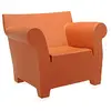 Image de Kartell Bubble Club Fauteuil, Polyéthylène Masse, Rouge Terre, 12 x 78 x 75 cm