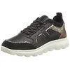 Image de Geox Femme D Spherica C Sneakers, Black/Off White, 36 EU