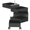 Image de Magis Boîte de Rangement à 360 pour Le Bureau en ABS Brillant, Métal Plastique, Noir, 5 Drawers