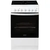 Image de Cuisiniere INDESIT IS5V4PHW/E - , Blanc, Table Vitrocéramique, 50cm, 4 zones de cuisson, Manettes, Four CN, Hydrolyse, 61L
