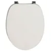 Image de Kiamami Valentina SIÈGE ABATTANT WC Universelle en Blanc DÉCAPÉ Vieilli Shabby