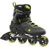 Image de Rollerblade MACROBLADE 80 Patins en Ligne Freestyle et Urbain pour Homme avec Fermeture à Boucle, Noir/Citron Vert