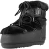 Image de Moon Boot Icon Low Faux Fur Bottes Femme Noir Bottes De Neige Chaussures, Noir , 36/38 EU