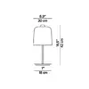 Image de Luceplan Zile lampe à poser noir mat, H42 cm