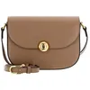 Image de Furla Cuir sac à épaule bandoulière Vitello Night Moonlight Crossbody Bag Toffee brun