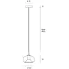 Image de miloox by Sforzin Suspension X-Ray, doré, Ø 20 cm, verre, à 1 lampe