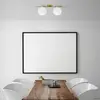 Image de miloox by Sforzin Plafonnier Jugen, doré, à 2 lampes horizontal