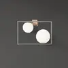Image de miloox by Sforzin Applique murale Buble, couleur acier, à 2 lampes, verre