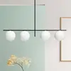 Image de Sforzin Suspension Jugen, noire, à quatre lampes