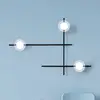 Image de miloox by Sforzin Applique Mikado, transparente/givrée, à 3 lampes