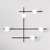 Image de miloox by Sforzin Applique Mikado, transparente/givrée, à 5 lampes