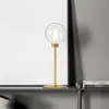 Image de miloox by Sforzin Lampe à poser Dom, à 1 lampe, transparent/doré, hauteur 48,5 cm, verre