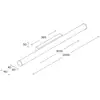 Image de TECNICO by Sforzin Applique murale LED Pirgos, largeur 200 cm, blanc, plastique