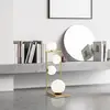 Image de miloox by Sforzin Lampe de table Buble dorée opale à 4 lampes dim