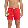 Image de SUNDEK Elasticated Waistband Recycled Polyester Repreve China Flag Swimming Shorts M