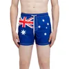 Image de SUNDEK Elasticated Waistband Recycled Polyester Repreve Australia Flag Swimming Shorts S